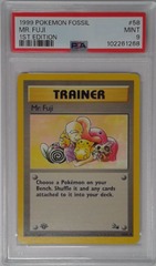 V1670: 1999: Mr. Fuji: 58/62: 1ST Edition: Fossil: PSA: 9: MINT: 102261268